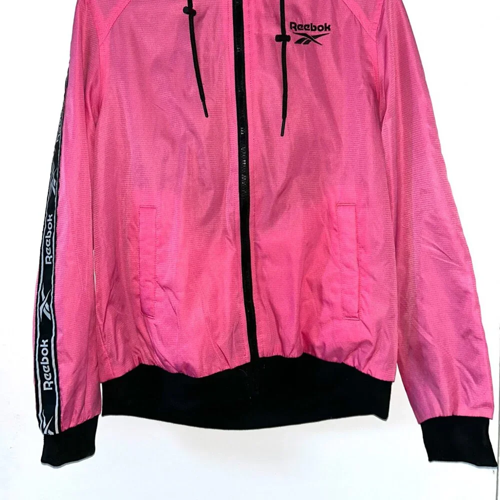 Pink Reebok windbreaker jacket - Picture 2 of 4
